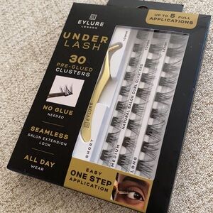 🪞 NEW SET eyelure london under lash pre- glued clusters box set with applicator